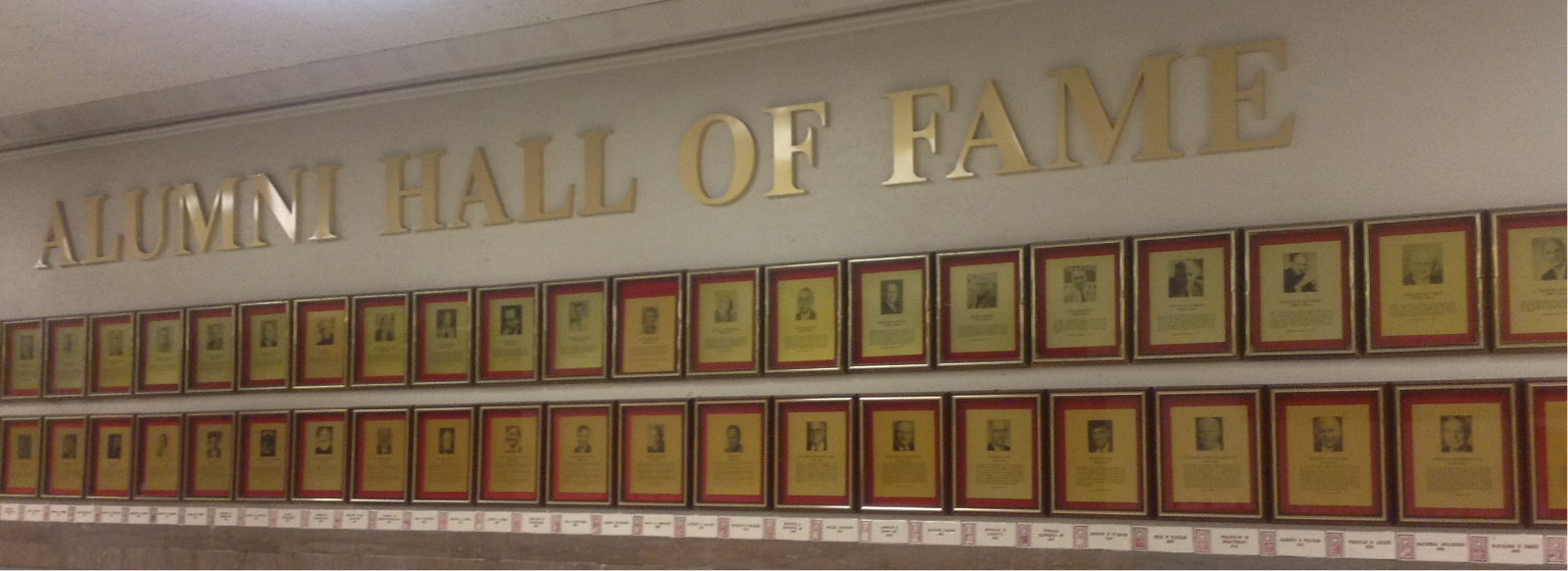 Alumni Hall of Fame Wall